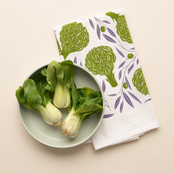 Artichokes + Olives Tea Towel – ShopHazelmade