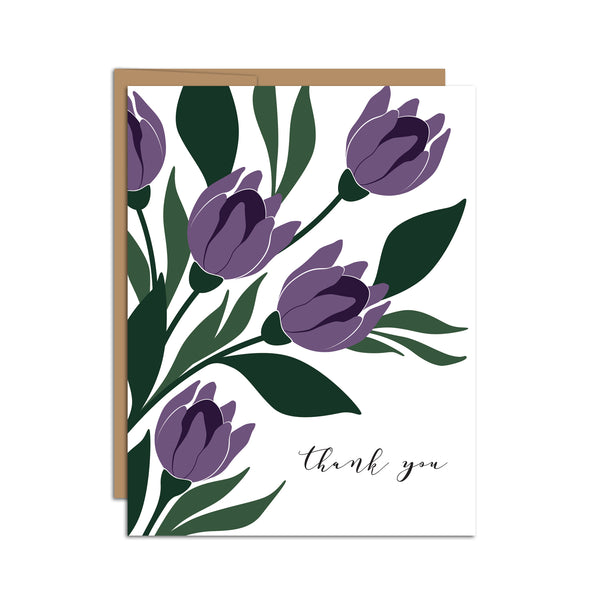 "Thank You" Tulips Greeting Card