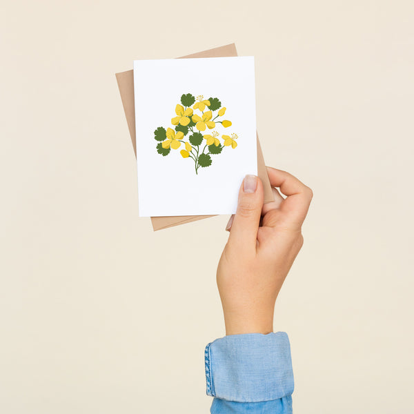 Yellow Celandine Greeting Card
