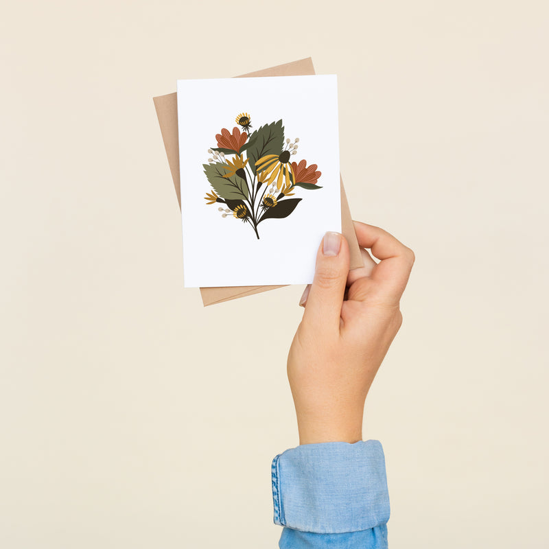 Fall Florals Greeting Card