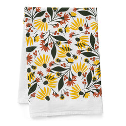 Fall Florals Tea Towel
