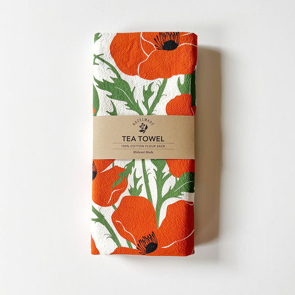 Poppies Tea Towel