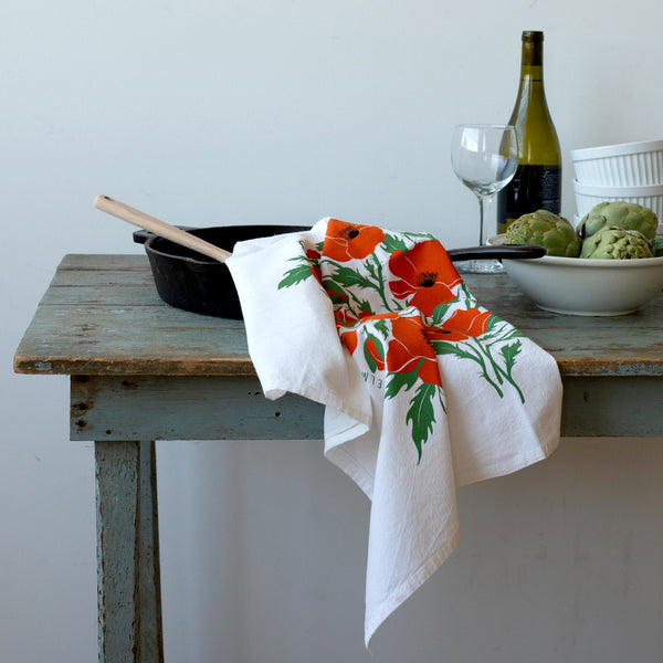Poppies Tea Towel