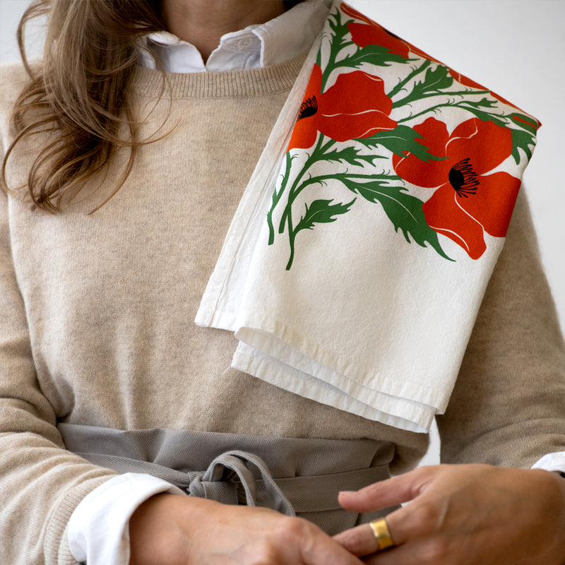 Poppies Tea Towel
