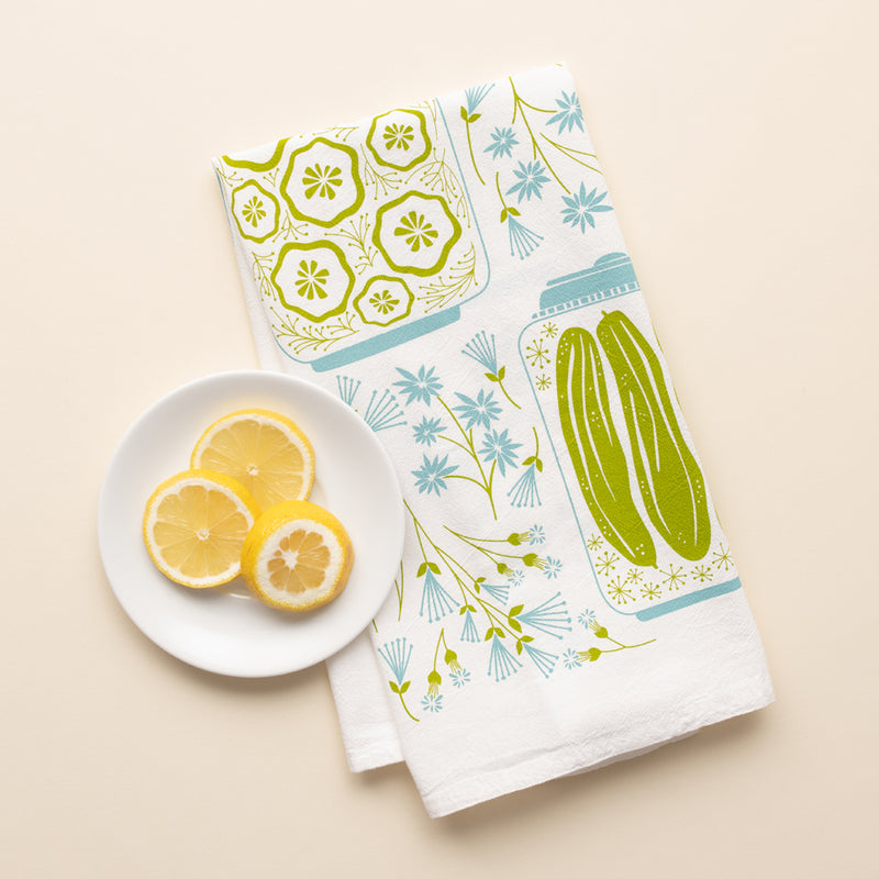 Pickles + Petals Tea Towel