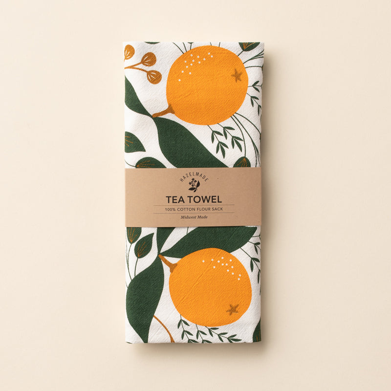 Winter Citrus Tea Towel