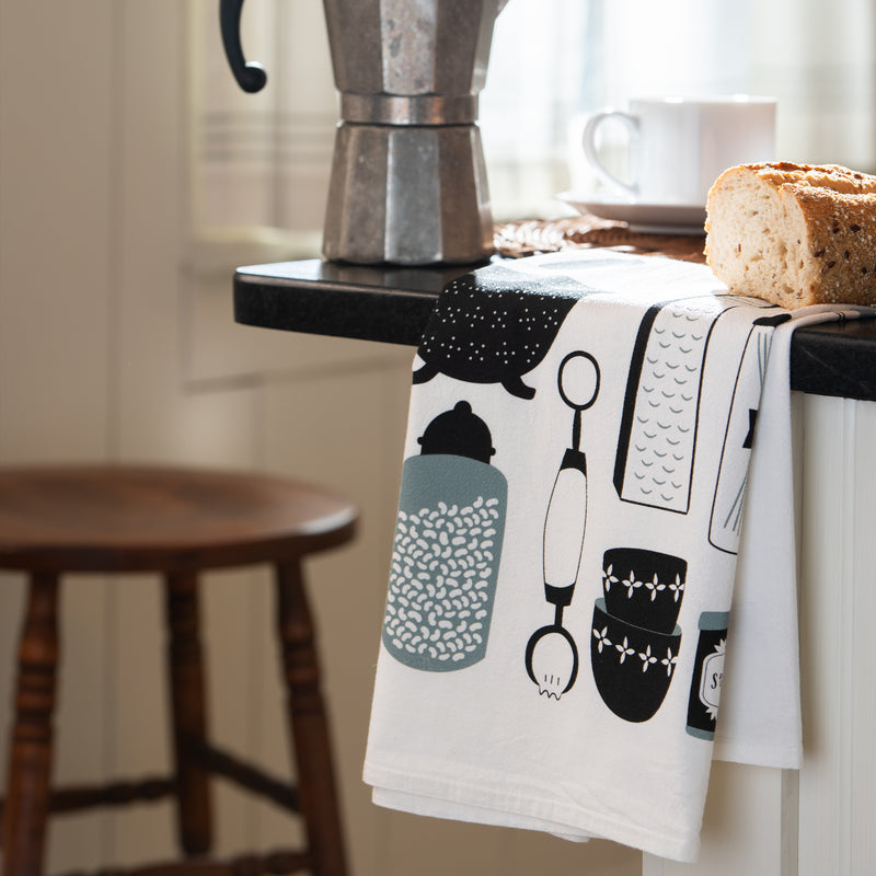 Kitchen Utensils Tea Towel