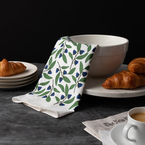 Blueberries Tea Towel