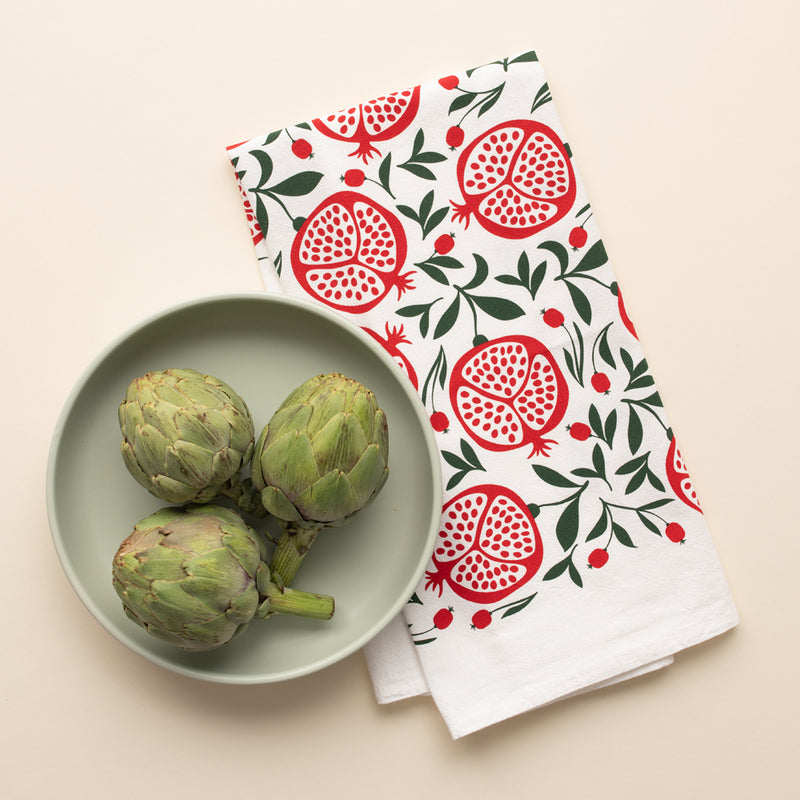 Pomegranates Tea Towel