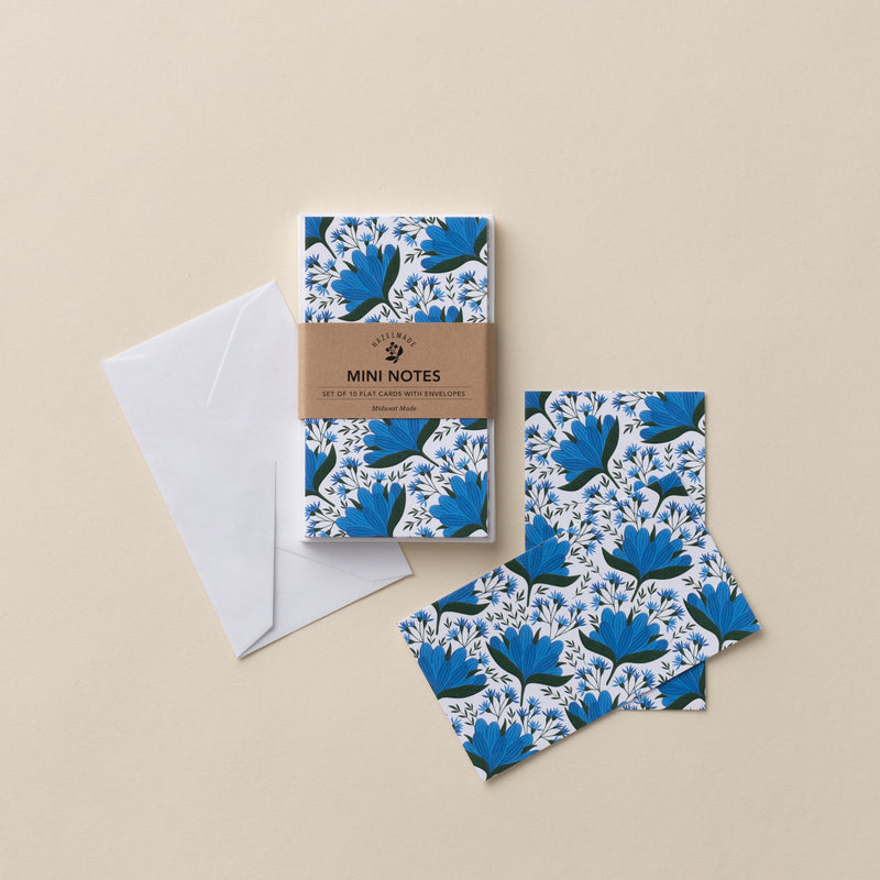 Blue Gentian Mini Note Set