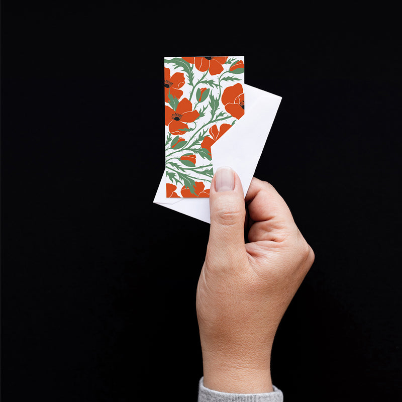 Poppies Mini Note Set