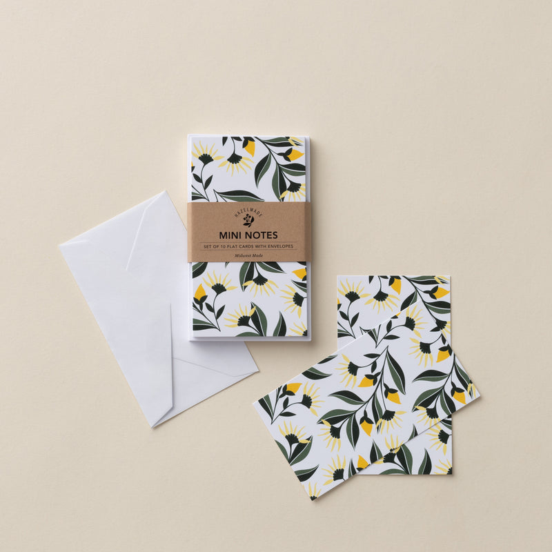 Aster Flowers Mini Note Set
