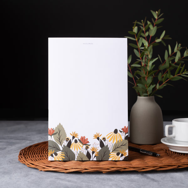 Fall Florals Large Notepad