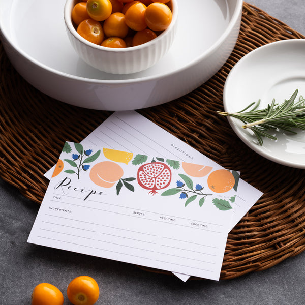 Recipe Cards : Fruits (Set of 15)