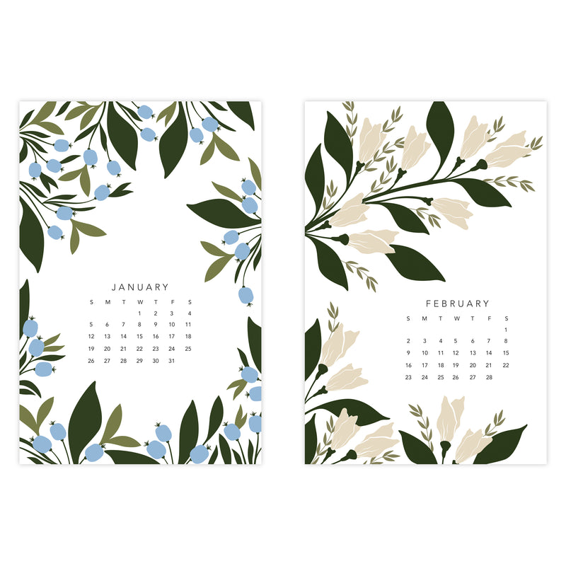 2025 Wildflower Postcard Calendar