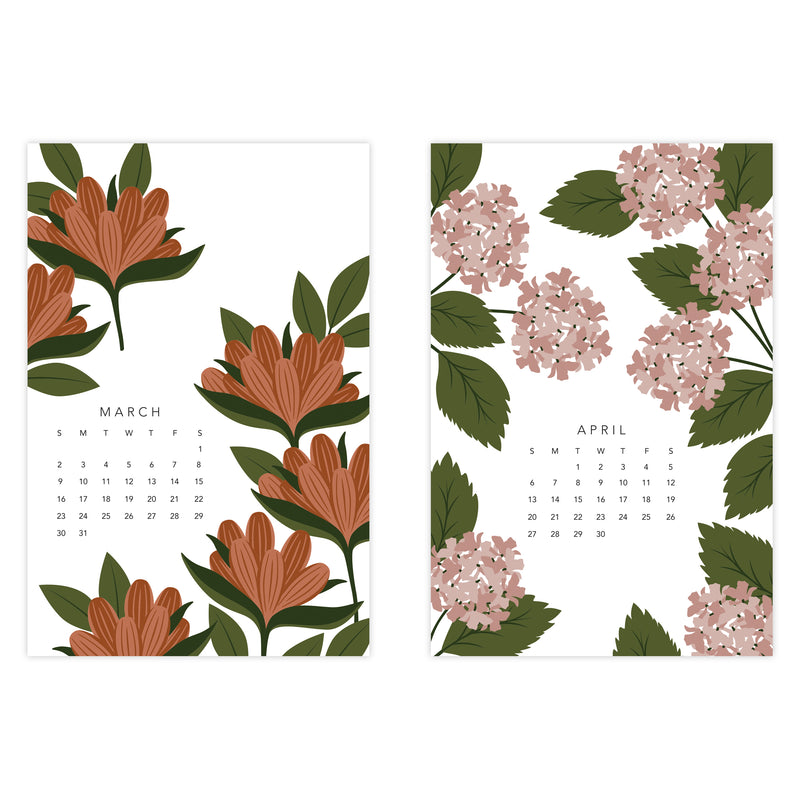 2025 Wildflower Postcard Calendar