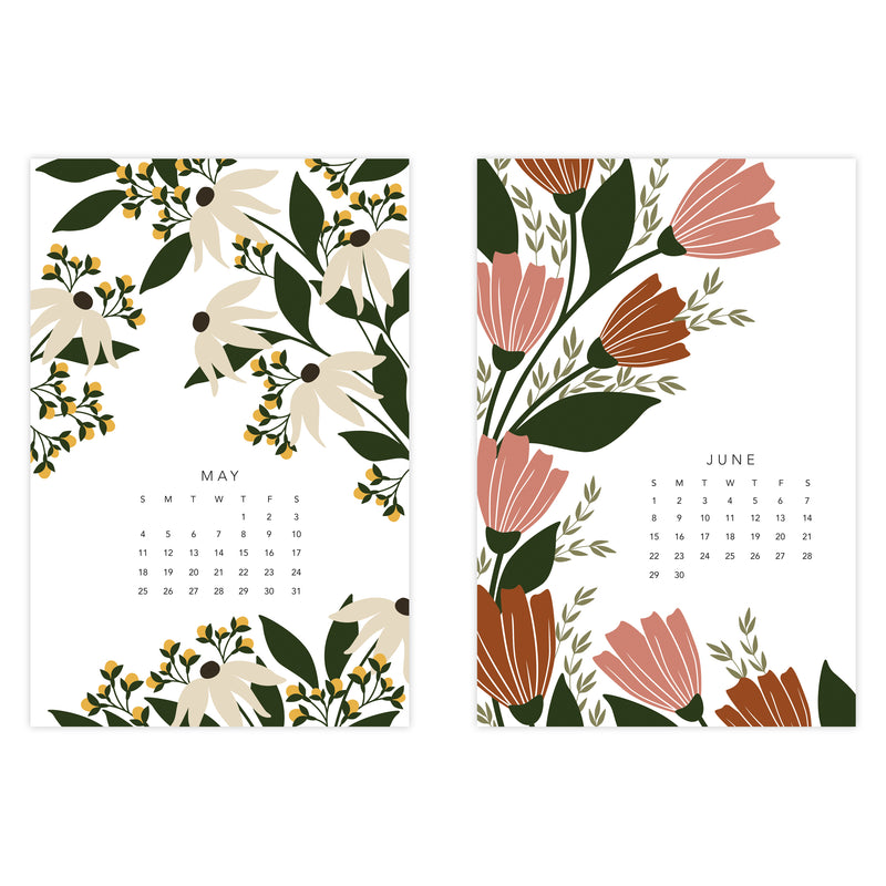 2025 Wildflower Postcard Calendar