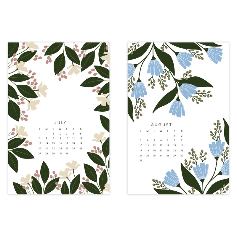 2025 Wildflower Postcard Calendar