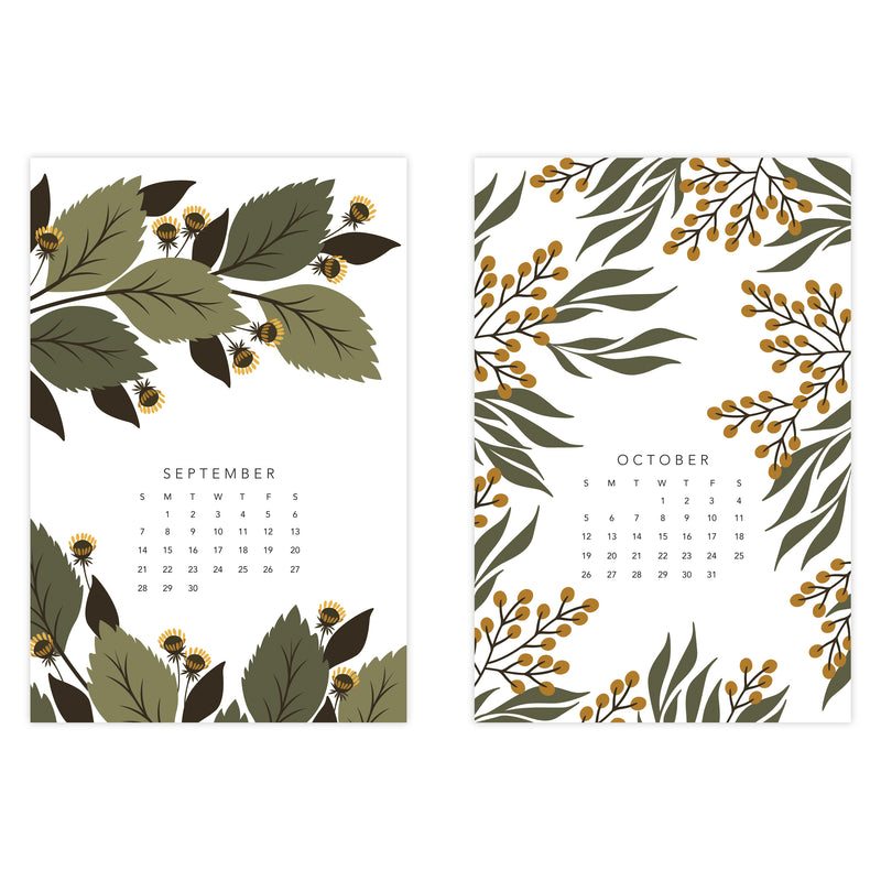 2025 Wildflower Postcard Calendar