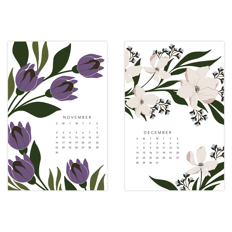 2025 Wildflower Postcard Calendar