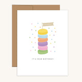 Hooray! It's Your Birthday! Macaron Stack Greeting Card