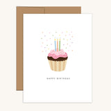 Happy Birthday Cupcake Greeting Card