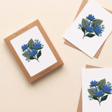 Blue Gentian Greeting Cards - Boxed Set of 8