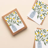Mason Jar Bouquet Greeting Cards - Boxed Set of 8