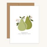 Congrats to a Perfect Pair Greeting Card