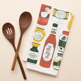 Classic Condiments Tea Towel