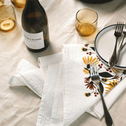 Fall Florals Tea Towel