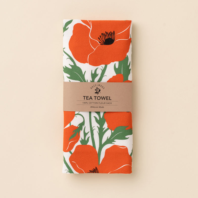 Poppies Tea Towel