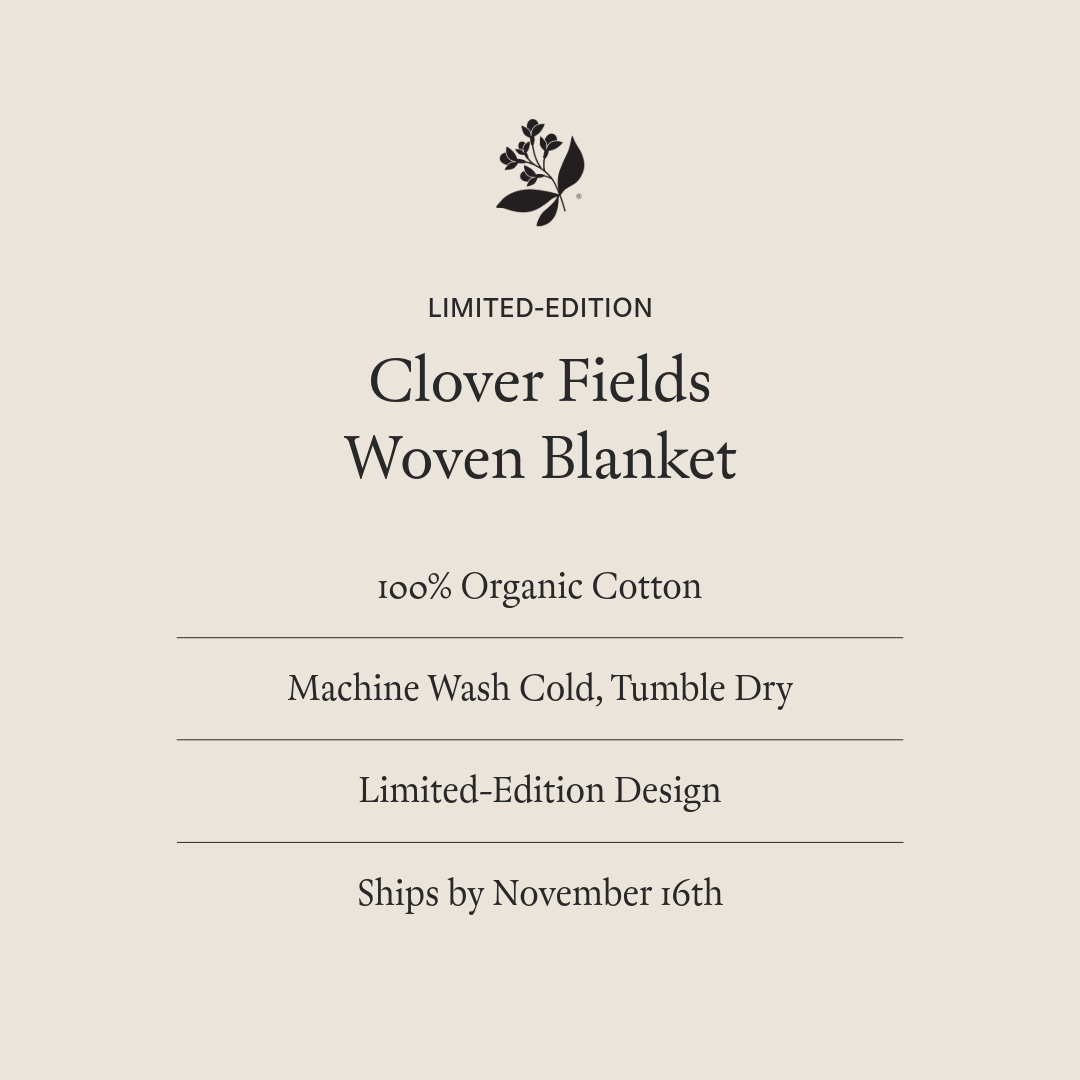 Clover Fields Woven Cotton Blanket