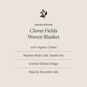 Clover Fields Woven Cotton Blanket