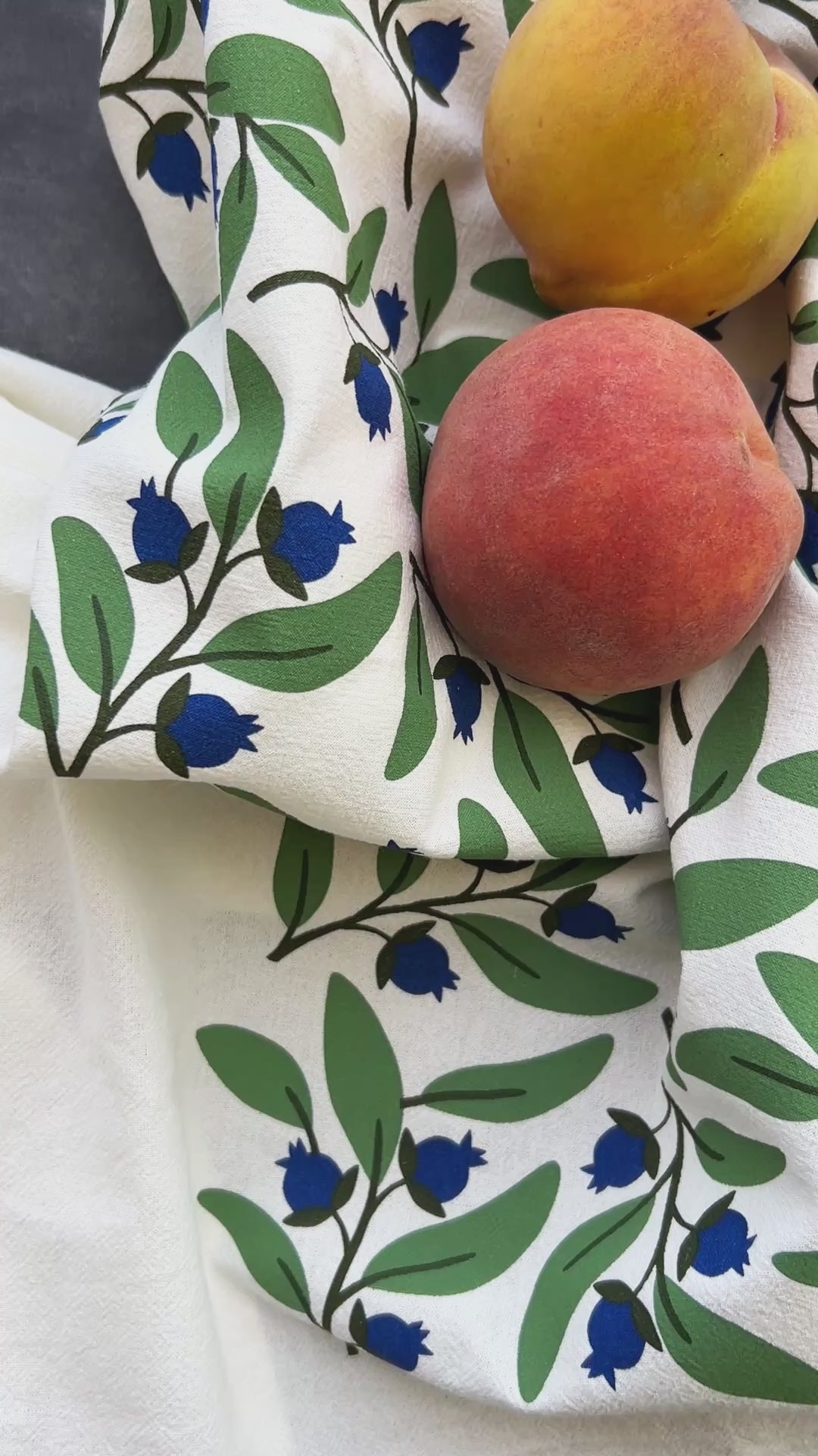 Blueberry Bushel Tea Towel