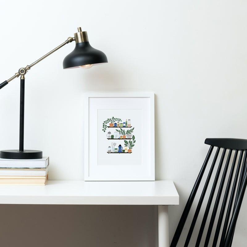 SALE / Kitchen Shelf Art Print