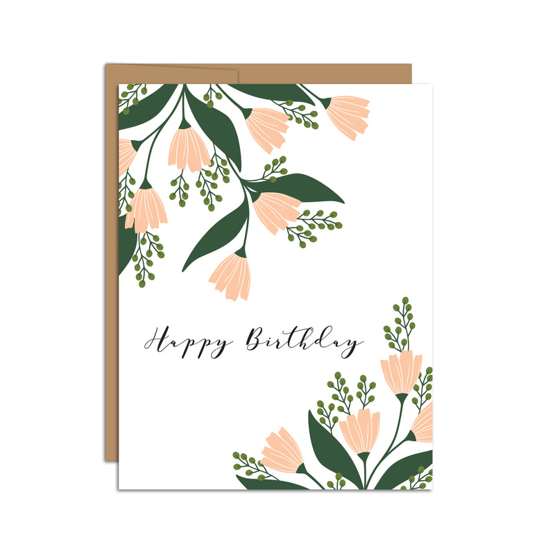 "Happy Birthday" Tea Tin Bouquet Greeting Card