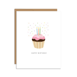 "Happy Birthday" Cupcake Greeting Card