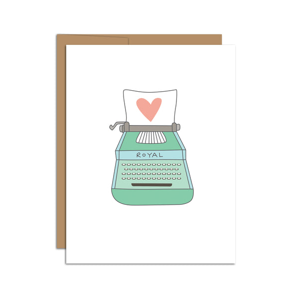 Typewriter Love Letter Greeting Card