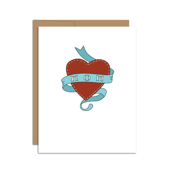 "Mom" Tattoo Mother's Day Greeting Card