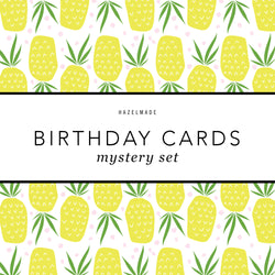 Mystery Birthday Greeting Cards (Set of 12)