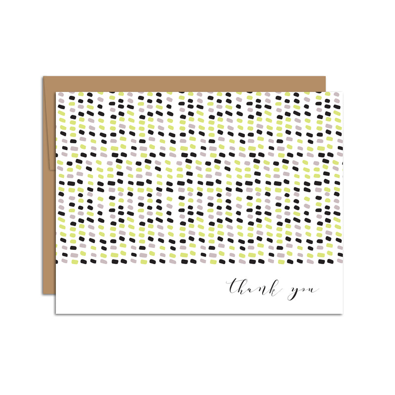 "Thank You" Speckled Way Greeting Card (R)