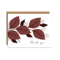 "Thank You" Fall Branch Greeting Card